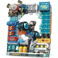 Elivora P881505 Panlos Motorcu Teddy 458 Parça Block Oyuncak