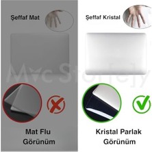 MacBook Air 15.3 Inç Kılıf A2941 M2 A3114 M3 A3241 M4 A3448 M5 Uyumlu Kristal Parlak Hard Case Şeffaf Tpu Sert Kapak Ince Hafif Çizik Darbe Koruyucu Siyah
