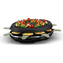 Tefal Raclette Neo Deco Eco 8 RE31E8, Raclette ve Izgara, 8 Kişilik, Yapışmaz Kaplama, 2'si 1 Arada Işlevi, Enerji Tüketiminde Kazanç, Geri Dönüştürülebilir Çevreci Tasarım, Fransa'da Üretilmiştir