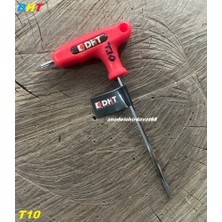 Dht S2 Çelik T10 mm Tork Alyan Anahtar Crv Çelik Uzun Tork Anahtar Saplı T10