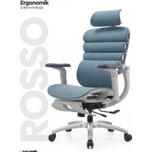 Karr Office Rosso Ergonomik Çalışma Koltuğu - Mavi