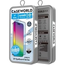 iPhone 16 Pro ile Uyumlu  Eyeguard Serisi 2.5d Eyesafe Teknolojili Cam Ekran Koruyucu Şeffaf