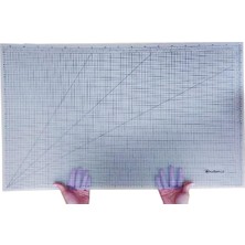 A1 Büyük Boy Siyah Çift Taraflı Kesim Tablası Cutting Mat Kesim Matı 60 x 90 cm (Tek Taraflı T
