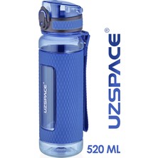 AvantajAl Uzspace 520ml Tritan Su Matarası Silikon Korumalı Kaydırmaz Gövde Lacivert