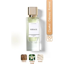 ILLUSIONE Mirage EDP Kadın Parfüm 50ml | Çiçeksi-Odunsu-Kremsi | Portakal Çiçeği, Sümbülteber, Vanilya, Misk