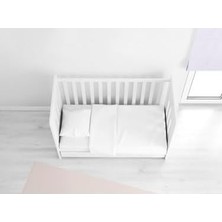 Mer-Tim 60X120 Lastikli Ranforce Bebek Çarşaf Takımı - Beyaz