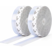 Tech 10 Metre Kapı ve Pencere Bandı, Kendinden Yapışkanlı, Şeffaf Kapı ve Pvc Pencere Fitili,