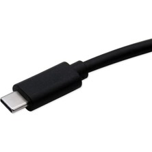 Type C To Micro B 3.0 Kablo 1 Metre Siyah Renk Hızlı Veri Aktarım Kablosu Micro B Harici Harddisk Kablosu