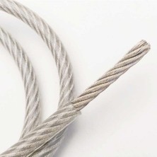Güney (G824) Şeffaf Izoleli Çelik Halat 6-8 mm 5 Metre