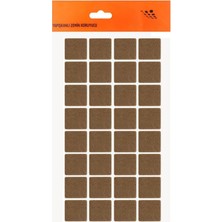 21 Adet Yapışkanlı Masa Koltuk Altı Parke Koruma Keçesi Kare 3 x 3 cm