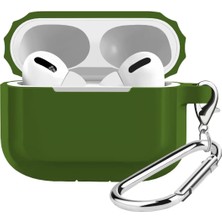 Airpods Pro Uyumlu Rubber Silicone Case Kancalı Yumuşak Silikon Kılıf Airpods Pro 1 ve Pro 2 Uyu