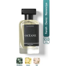 ILLUSIONE Océane EDP Erkek Parfüm 100ml | Ferah-deniz-narenciye| Aromatik, Limon, Gül