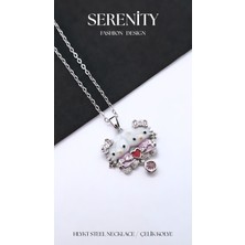 Serenity Sarılan Hello Kity Çelik Kolye