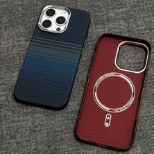 iPhone 13-14 ile Uyumlu Manyetik Destekli Magsafe ile Uyumlu Koruma Kılıfı Karbon Dokulu Kaymaz Tam Oturan Esnek Tasarım Kablosuz Şarj ile Uyumlu Glamour Telefon Kapağı Çöl Titanyumu