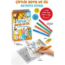 Elivora Çiftlik - Boya ve Sil Aktivite Kitabı / 3 Yaş +