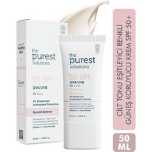 The Purest Solutions, Leke Karşıtı ve Cilt Tonu Eşitleyici Renkli Güneş Koruyucu Krem SPF 50, 50 ml