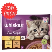 Whiskas Junior Pure Delight Yavru Yumuşacık Kümes Hayvanları 4X85 gr