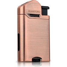 Quantoro Metal Perde Jet Çakmak Copper