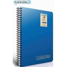 Gıpta Gipta 3-1352000 Chromo Spiralli Pp Kapak Defter A6 Kareli 80 Yaprak