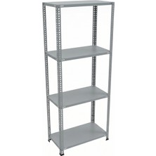 Ayyıldız Raf 31X93X150 cm 4 Katlı Modüler Çelik Raf Sistemi – Elektrostatik Fırın Boyalı Çok Amaçlı Depolama ve Ayakkabılık Rafı