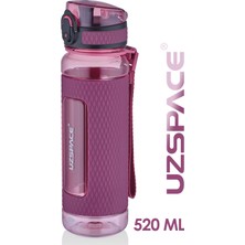 AvantajAl Uzspace 520ml Tritan Su Matarası Silikon Korumalı Kaydırmaz Gövde Pembe
