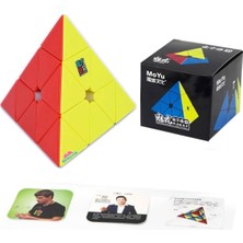 Hediyecik Moyu Speed Pyraminx Mıknatıslı Manyetik Zeka Küpü Akıl Küpü Küp Stickerless