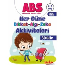 Elivora Abs 3-4 Yaş Her Güne Dikkat-Algı-Zeka Aktiviteleri 30 Gün