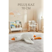 Farbu Oyuncak Peluş Kaz 70 cm Sevimli ve Konforlu: Uyku Yastığı ve Sarılma Arkadaşı Dekoratif Oyuncak