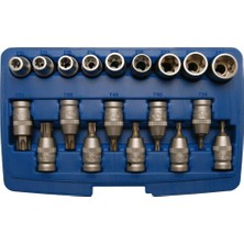 Lokma Set Torx (Tork) 1/2 19 Parça (T20-T70 / E10-24)