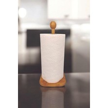 Renas Store Duffa Doğal Bambu Rulo Kağıt Havluluk - Mutfak Tezgah Üstü Dik Havlu Standı, Standart ve Dev Boy Rulolar Için Bambu Tasarım Kağıt Havlu Tutucu