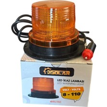 Mıkanıslı Çakarlı LED Ikaz Lambası - 8-10 Volt