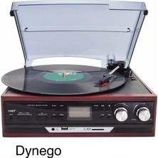 Eco Lounge Bluetoothlu Kumandalı Hoparlörlü Pikap Radyo Kaset USB Mp3 Çalar Kahverengi 2 Yıl Garantili