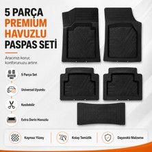 Beny Store Audi Q7 (2006-2023) Universal 5 Parça Havuzlu Kesilebilir Oto Paspas Seti – Siyah