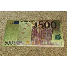 Gündüz Ticaret 500 Euro Altın Varaklı Hatıra Koleksiyonluk Para Görseldeki Ürün Gönderilecektir/ 28