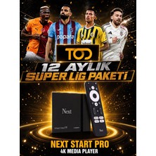 Next Start Pro 4K Media Player - Tod 12 Aylık Süper Lig Paketli