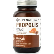 SEPE NATURAL 90 Kapsül x 400 mg Propolis Ekstresi İçeren Enerji Artırıcı Takviye Edici Gıda SEPE