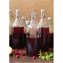 Korken Şeffaf Cam Şişe, Tıpalı, Yağ, Sirke, Içecek, Bira, Su, Kombucha, Kefir, Soda Için Sallanan Şişeler, (481 Ml)