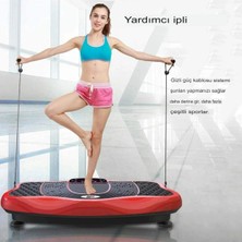 Eco Lounge Titreşimli Müzikli Egzersiz Plaka Kırmızı Renk Tüm Vücut Spor Masaj Aleti - Ekipman & Aksesuar