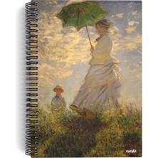 Claude Monet/madam Monet And Her Son, 1875 / Spiralli Defter 12 / A5 / Çizgisiz / 100 Sayfa /sanat