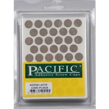 Pacific Koton Latte Desenli Renk Vida Tapası (10 ADET)