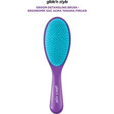 Glide'n Style Groom Detangling Brush - Ergonomik Saç Açma Tarama Fırçası