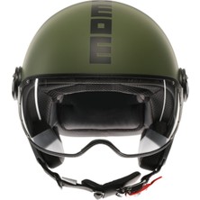Momo - Design Momo Kask/ Fgtr Classıc Mono Matt Mılıtary Green/black