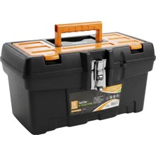 Metal Kilitli Tek Bölmeli Organizerli 41CM Orta Boy Alet Çantası Pratik Kullanımlı Takım Çant