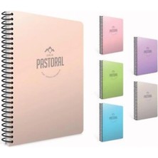 Gıpta 3-5554000-2011 Pastoral Spiralli Pp Kapak Defter A4 Çizgili 200 Yaprak