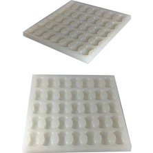 Minyatür 1/12 Ölçekli Dairesel Kilitli Yer Taşı Silikon Kalıp Maket