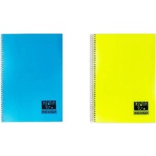 Meteksan Karina Neon Spiralli A4 Defter Çizgili 120 Yaprak