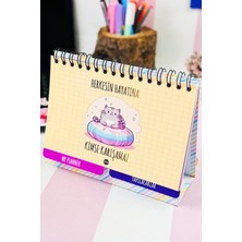 Özel Tasarımlı Yeni Nesil Masa Üstü Planner 2 Sayfa Sticker (Kimse Karışamaz)