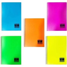 Meteksan Karina Pastel Mix Spiralli A4 Defter Kareli 60 Yaprak