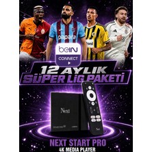 Next Start Pro 4K Media Player + 1 Yıllık Sporun Yıldızı Paketi Kurulumsuz