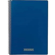 Meteksan Karina Pastel Spiralli A4 Defter Çizgili 100 Yaprak Mavi